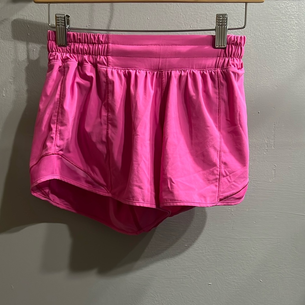 Pink lululemon shorts